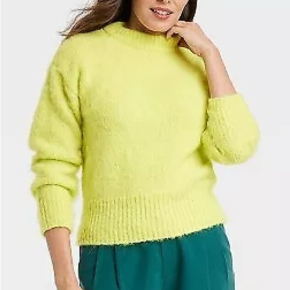 A New day Women's Neon Yellow Sweater